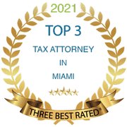 Top 3 Tax Attorney in Miami Badge