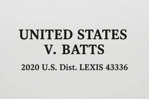 United States v. Batts, 2020 U.S.